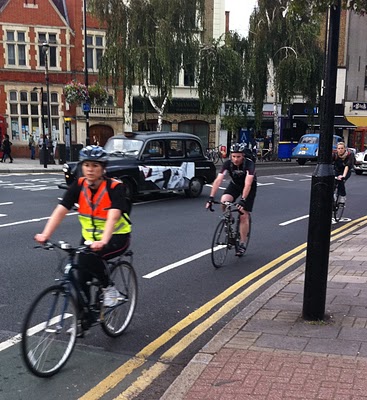 Una pista Ciclabile a Londra